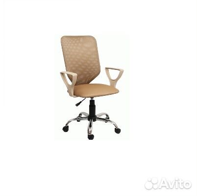 Кресло Элегия S пластик белый бежевая 