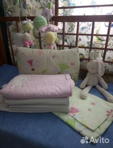 Бортики в кроватку, постель, одеялко