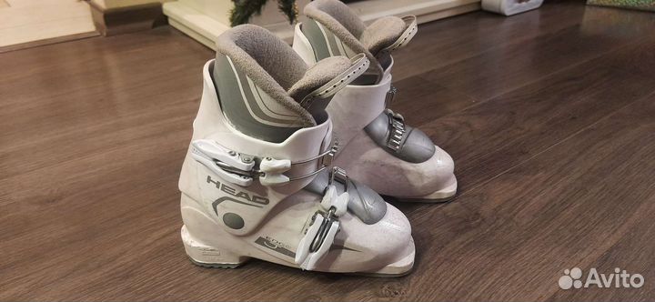 Лыжи горные детские 90см с ботинками