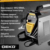 Сварочный полуавтомат Deko dkwm160a.Газ/без,новый