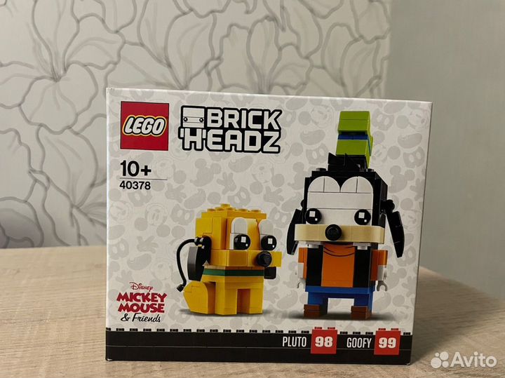 Lego 40378 BrickHeadz Гуфи и Плуто Дисней