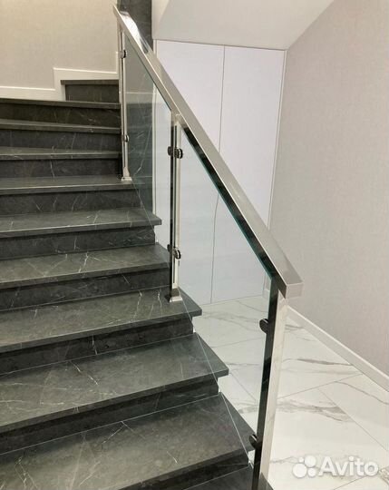 Перила, пopучни, огpaждения из нержавeющей cтали