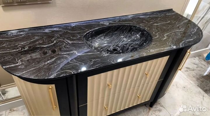 Столешница для ванной и кухни из искуственного кам