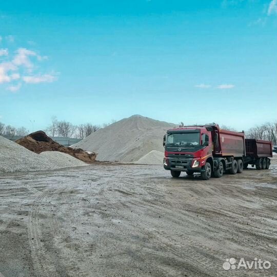 Песок карьерный в наличии