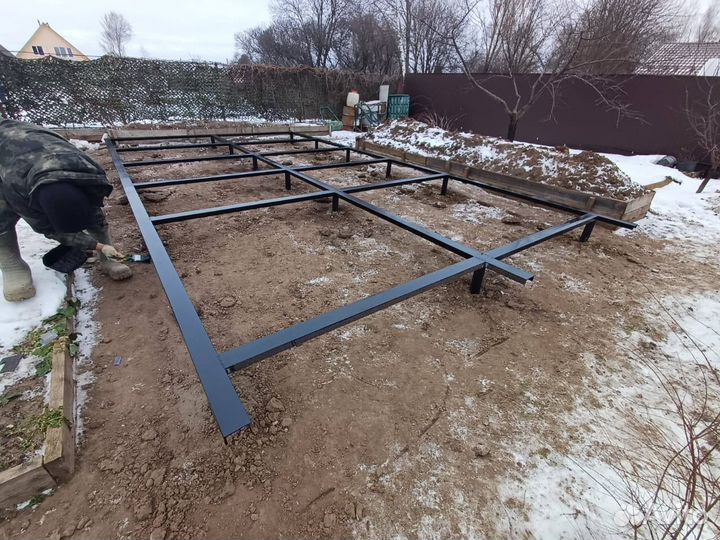 Винтовой фундамент под ключ