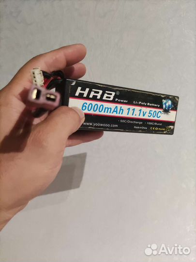 Аккумулятор HRB 3S 11.1v 6000Mah 50c