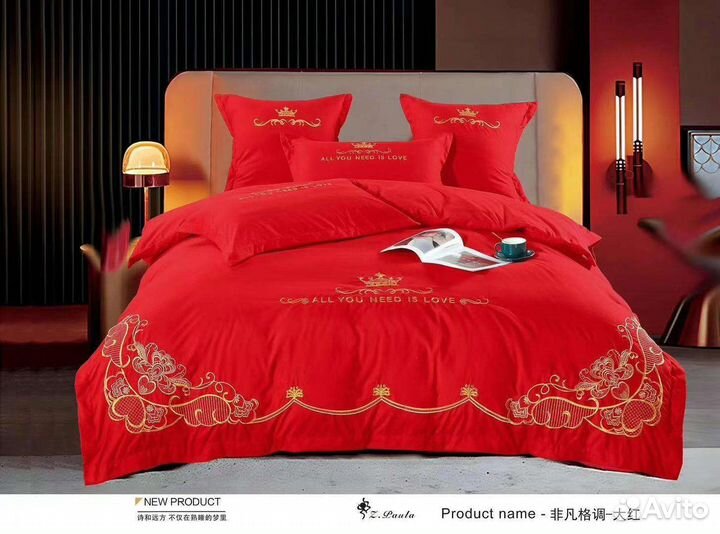 Постельное белье сатин евро