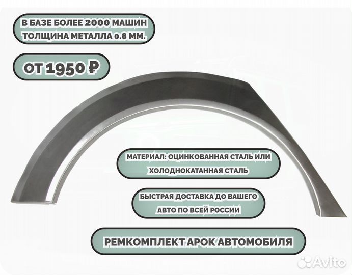 Ремонтные арки (ремкомплект) на автомобиль