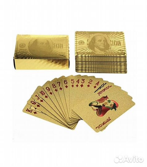 Карты игральные золото серебро черные