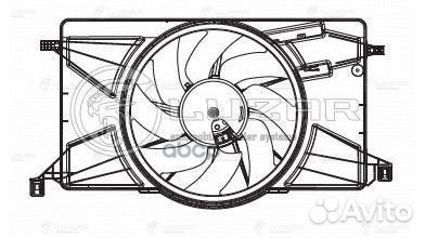 Э/вентилятор охл. для а/м Ford Focus III (11)