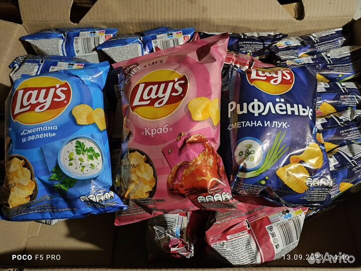 Чипсы lays микс