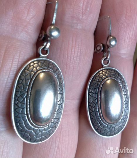 Серебряные серьги/кольца 875/916