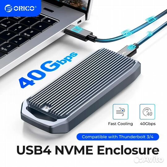 Orico 40 Гбит/с Thunderbolt 3/4 USB Case для SSD