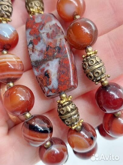 Колье Яшма, Агат