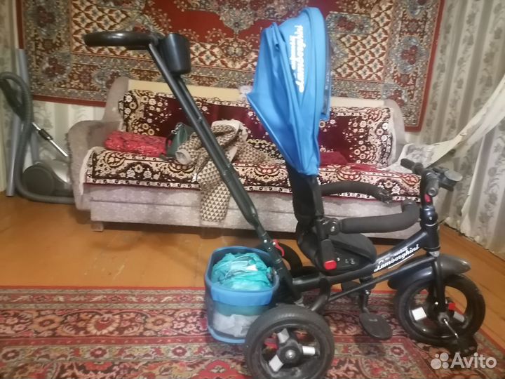 Детский трехколесный велосипед lamborghini