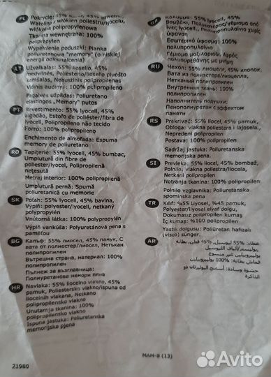 Подушка ортопедическая IKEA