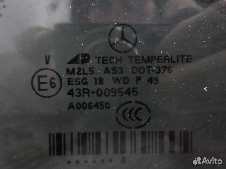 Стекло кузовное правое Mercedes GL W164