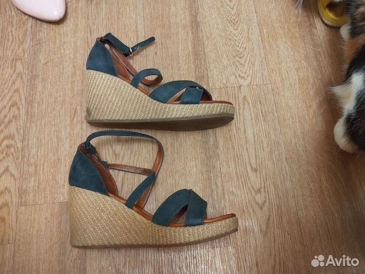 Босоножки натуральная замша, нат. Кожа. Подклад