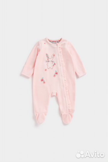 Комбинезон велюровый Mothercare для девочки, 62 см (3 мес.)