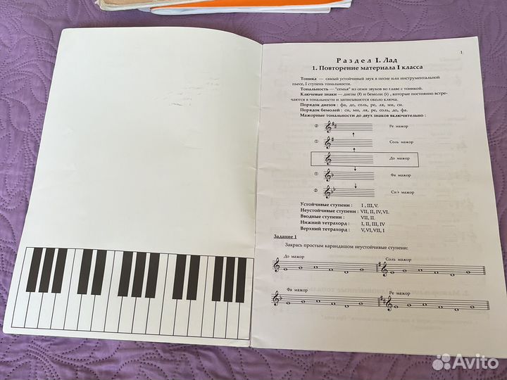 Домашние задания по сольфеджио Золина