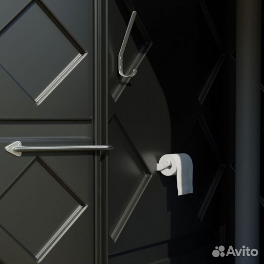 Туалетная кабина черная