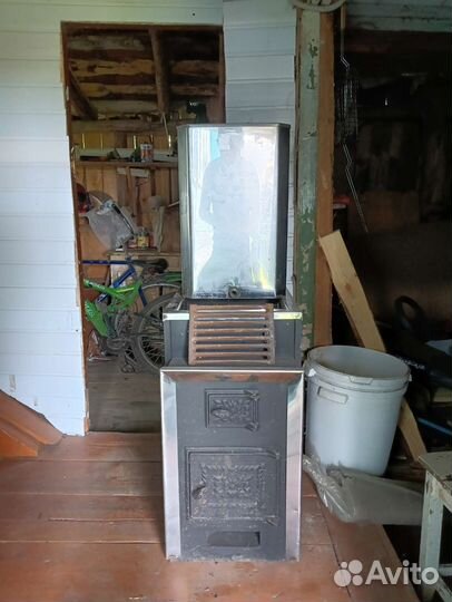 Печь для бани с баком