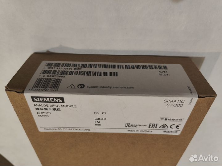 Фронтальный адаптер для simatic S7-300