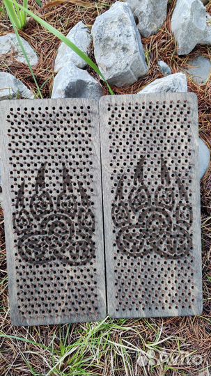 Садху доска медная с медными гвоздями для йоги л