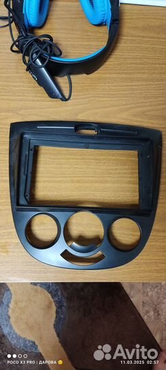 Рамка для 2 din магнитолы Chevrolet lacetti хэтч