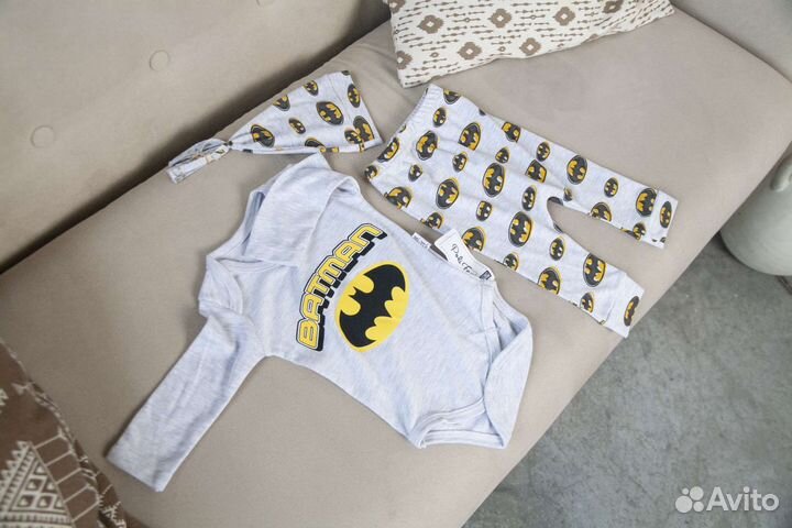 Костюм Бэтмена с боди 62 68 74