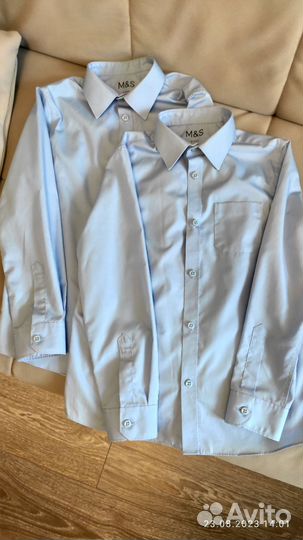 Рубашка для мальчика 134р. - 2 шт