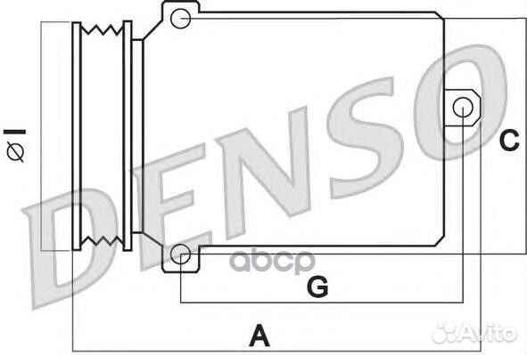 Компрессор кондиционера DCP17068 Denso