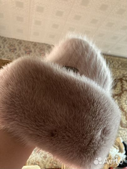 Шапка зимняя женская с норкой