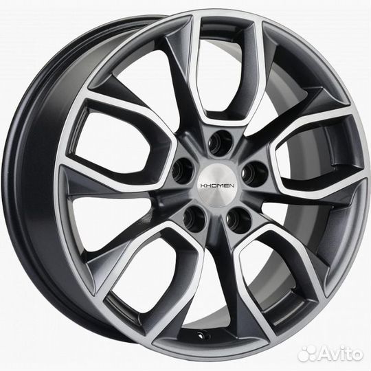 Диски Khomen KHW 1713 7x17 5*114.3 ET45 DIA67.1 Gray-FP Литой