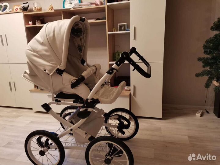 Коляска 2 в 1 эко кожа