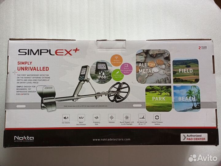 Металлоискатель Nokta Makro Simplex Plus новый