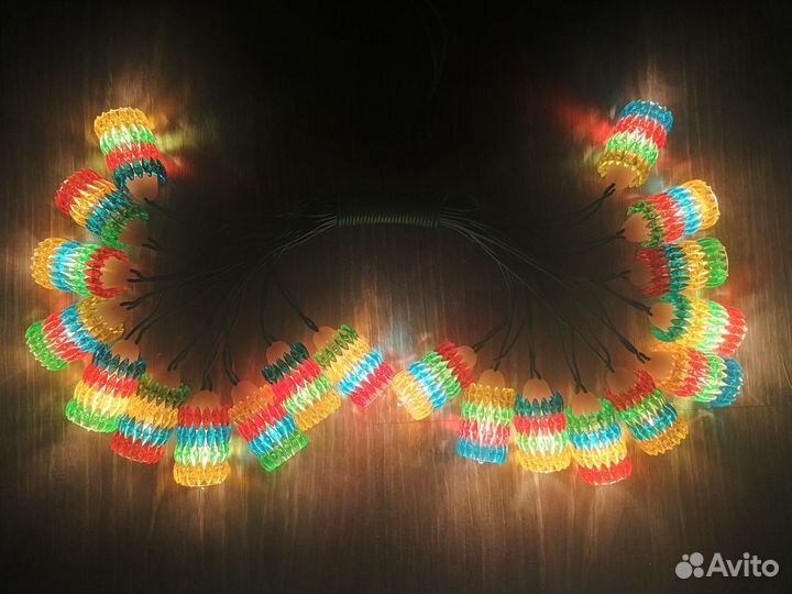 Гирлянда мозайка СССР электрогирлянда фонарик