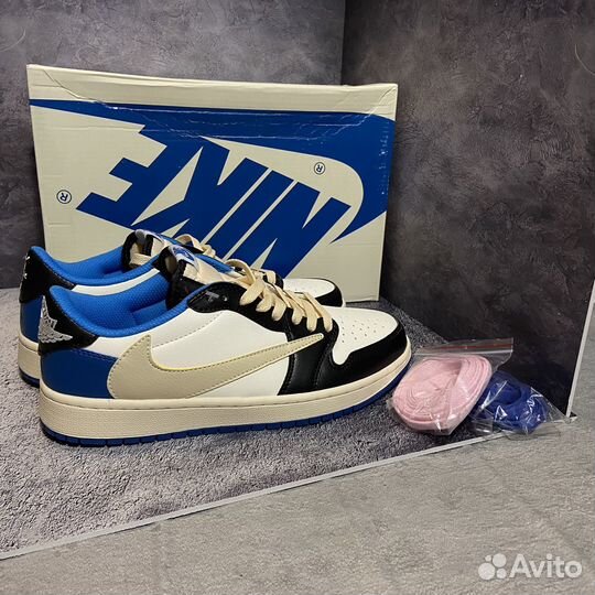 Кроссовки Nike air jordan 1 low travis scott