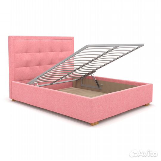 Кровать двуспальная с подъемным механизмом, ящиком