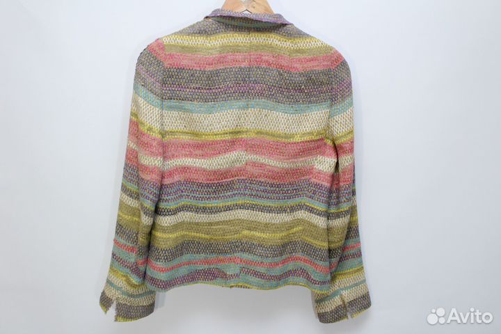 Akris Зимний Жакет Куртка Кофта S Лен Швейцария