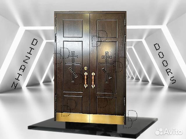 Металлическая уличная дверь для церкви DD-141