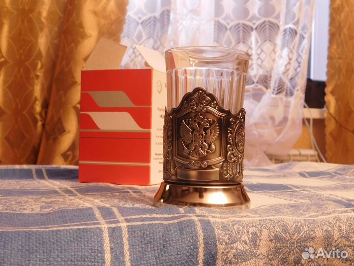 Стакан и подстаканник Кольчугинский мельхиор