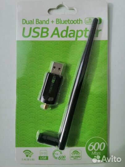 Usb адаптер wifi 5ghz + bluetooth