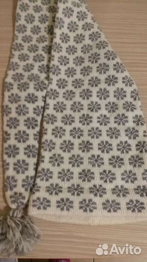 Шапка-шарф ручной работы 100 шерсть, Латвия