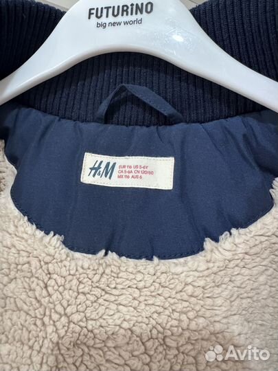 Парка демисезонная на мальчика H&M 5-6лет