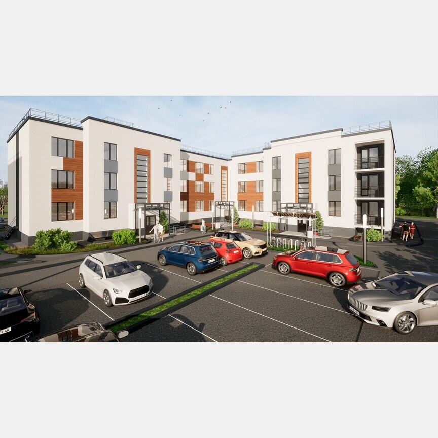 2-к. квартира, 61,3 м², 1/3 эт.