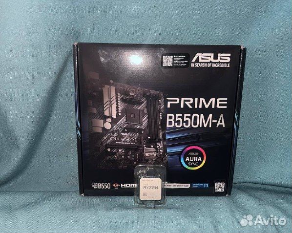 Комплект Ryzen 5 5600 + asus prime B550M-A