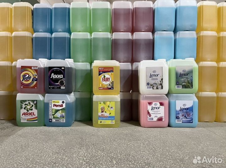 Гели для стирки, кондиционеры 5 л Оптом