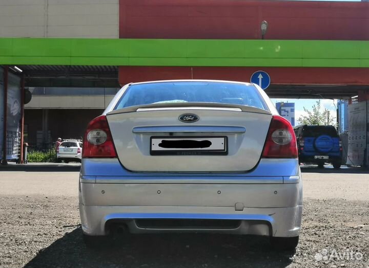 Накладка на задний бампер ford focus 2