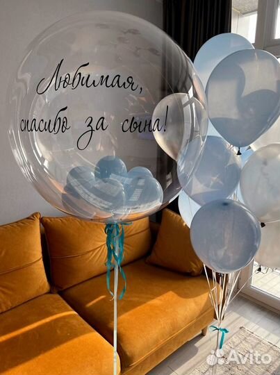 Воздушные шары на выписку из роддома